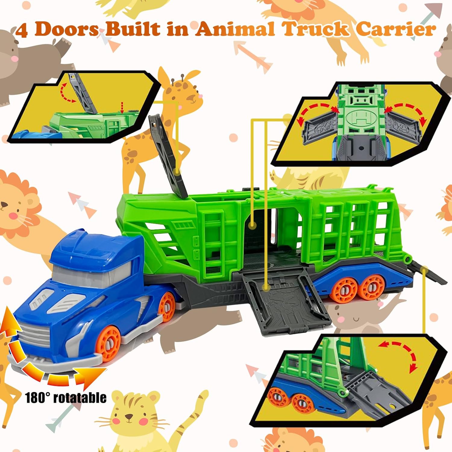 Dinosaur Animal Transport Vehi - Kids Toys 3 Year Old recension och pris