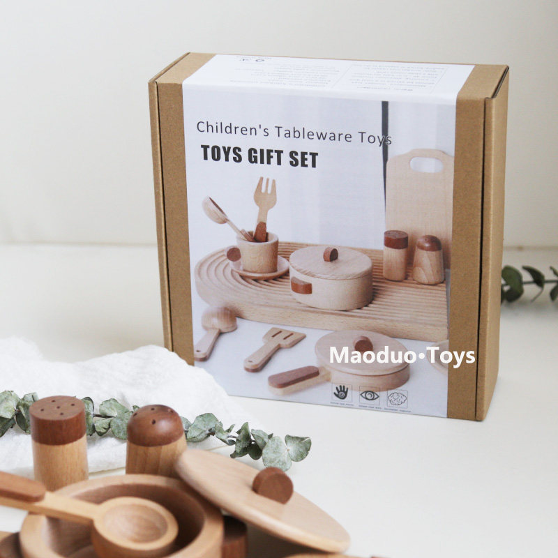 Maoduo Toys Beech Wooden Kids  - Kids Toys Kitchen Set recension och pris